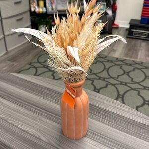 Fall Fest vase with florals 18 inch new in excellent condition